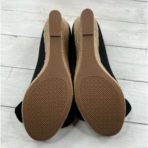 Tory Burch Dory 85MM Wedge Espadrille Canvas Shoes Size 9 - Picture 7 of 9